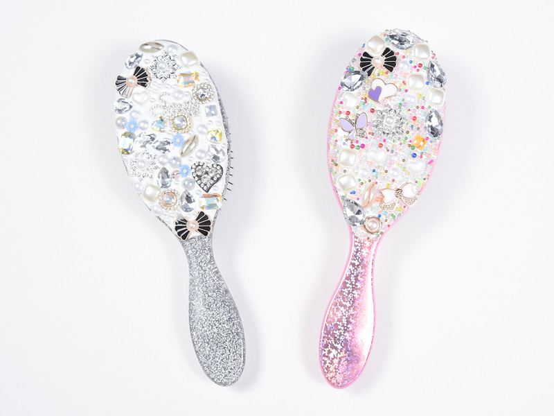 Ювелирная щетка для распутывания волос овальной формы Bling