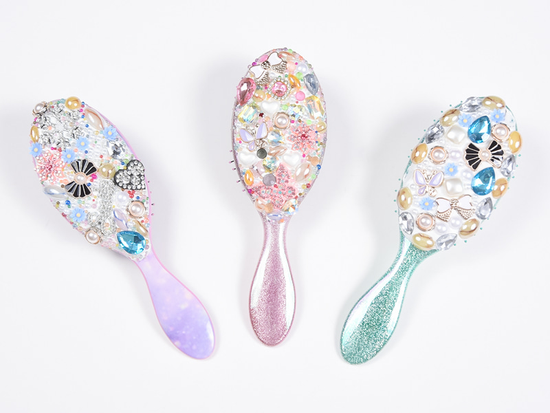Ювелирная щетка для распутывания волос овальной формы Bling