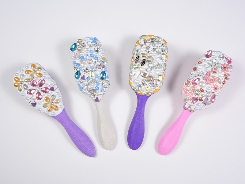 Ювелирная щетка для распутывания волос овальной формы Bling