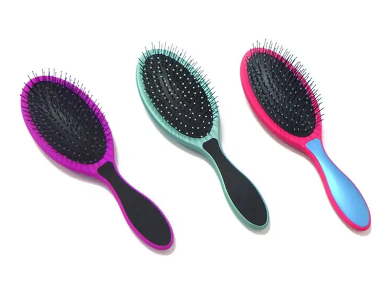 360 Tangle Multi Color Овальная черная волнистая щетка для волос Denman