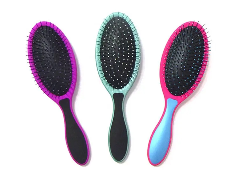 360 Tangle Multi Color Овальная черная волнистая щетка для волос Denman